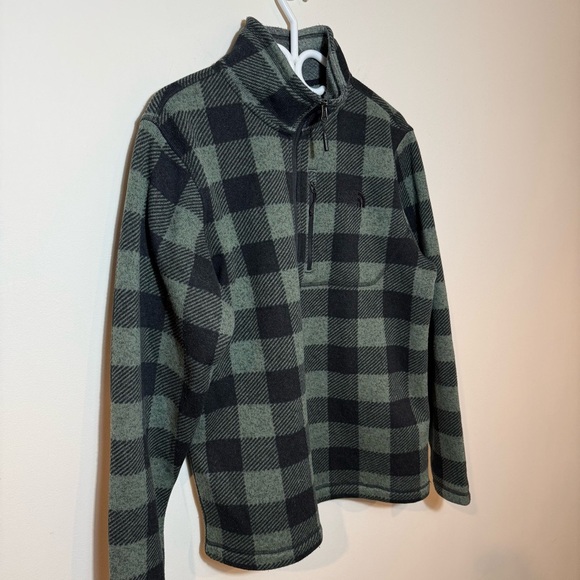 The North Face Green and Black Zip Up Sweater - Picture 2 of 10